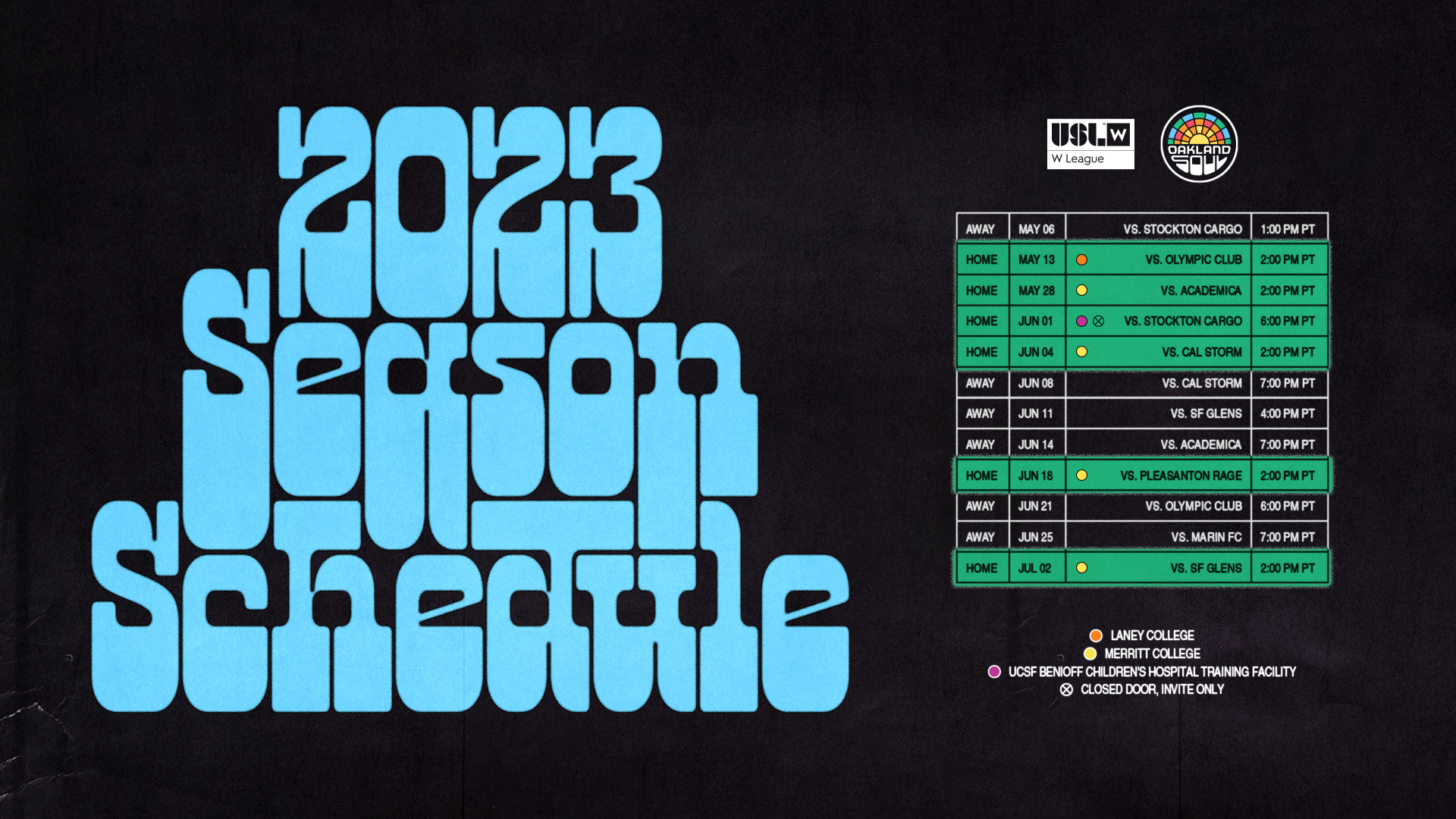 2023 USL CHAMPIONSHIP SCHEDULE - Las Vegas Lights FC